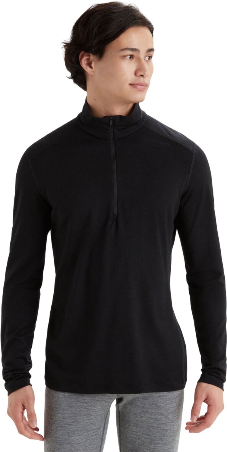 Icebreaker Merino 200 Oasis - LS Half Zip - black - XS