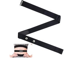 Verstelbare elastische band voor hartslagmonitor (70cm tot 105cm) - Compatibel met Wahoo, Polar H10, H9, Coospo, Magene en LIVLOV, Perfect voor fietsen en sportactiviteiten