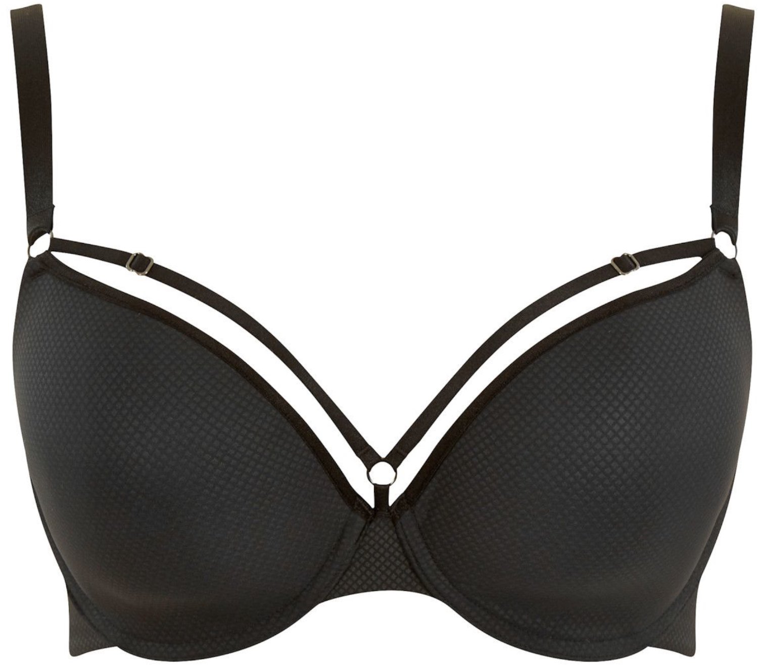 ESOTIQ Panache Elan Luxe - Beha - Zwart - Voorgevormde cups - Decoratieve bandjes