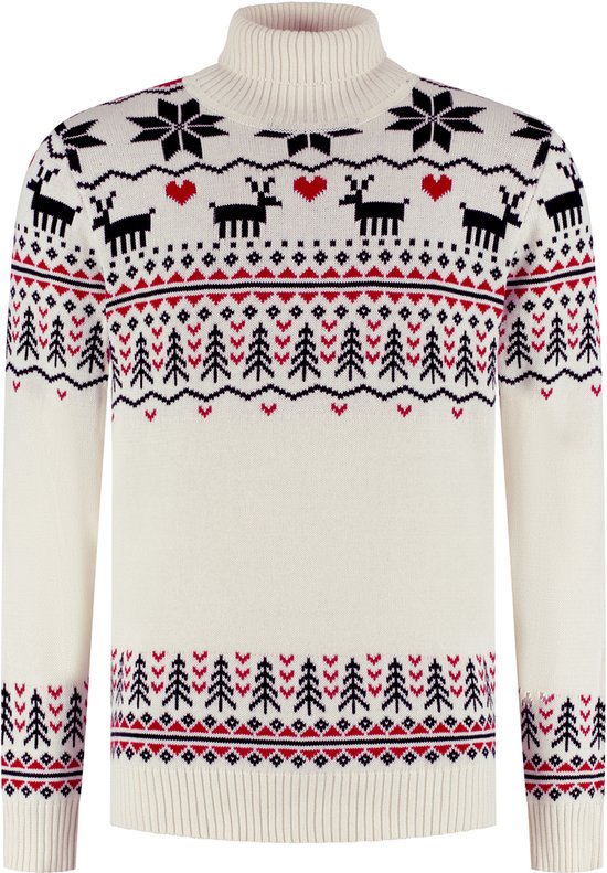 Happy Seasons Foute Kersttrui Dames & Heren - Christmas Sweater - 100% Biologisch Katoen - Mannen & Vrouwen "Liefs uit Groenland" Maat L/XL