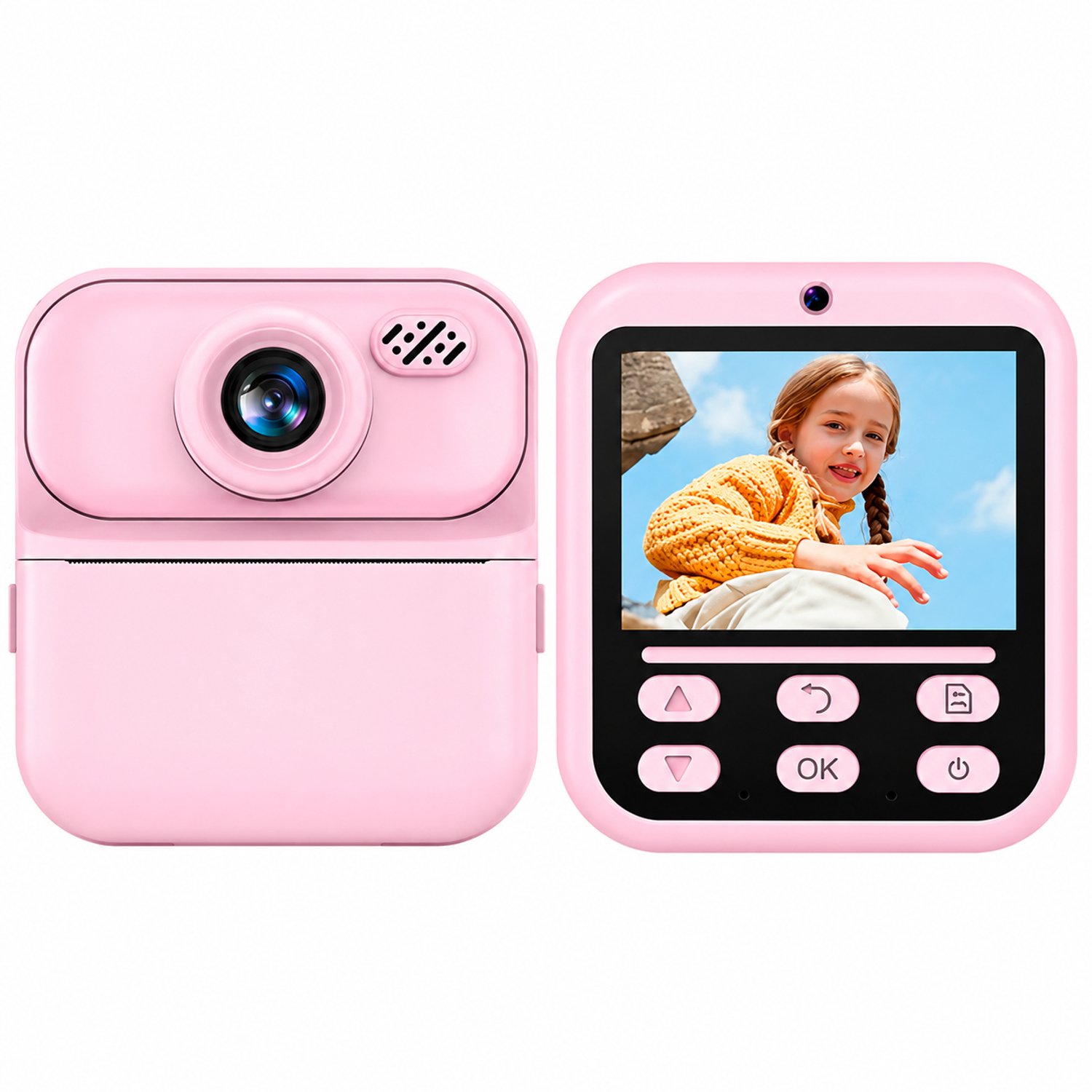 Polaroid camera voor kinderen - Roze - Foto en Video - 1080P - 32GB