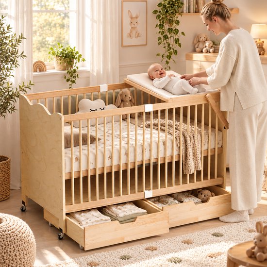 Multifunctioneel babybedje 70x140