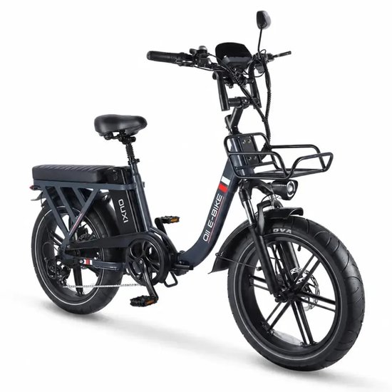 OUXI Q11 Elektrische Vouwfiets - Fatbike - 20 Inch - 250W Motor - 7 Versnellingen - 50 km Actieradius - Hydraulische Schijfremmen - Donkergrijs — afbeelding 2