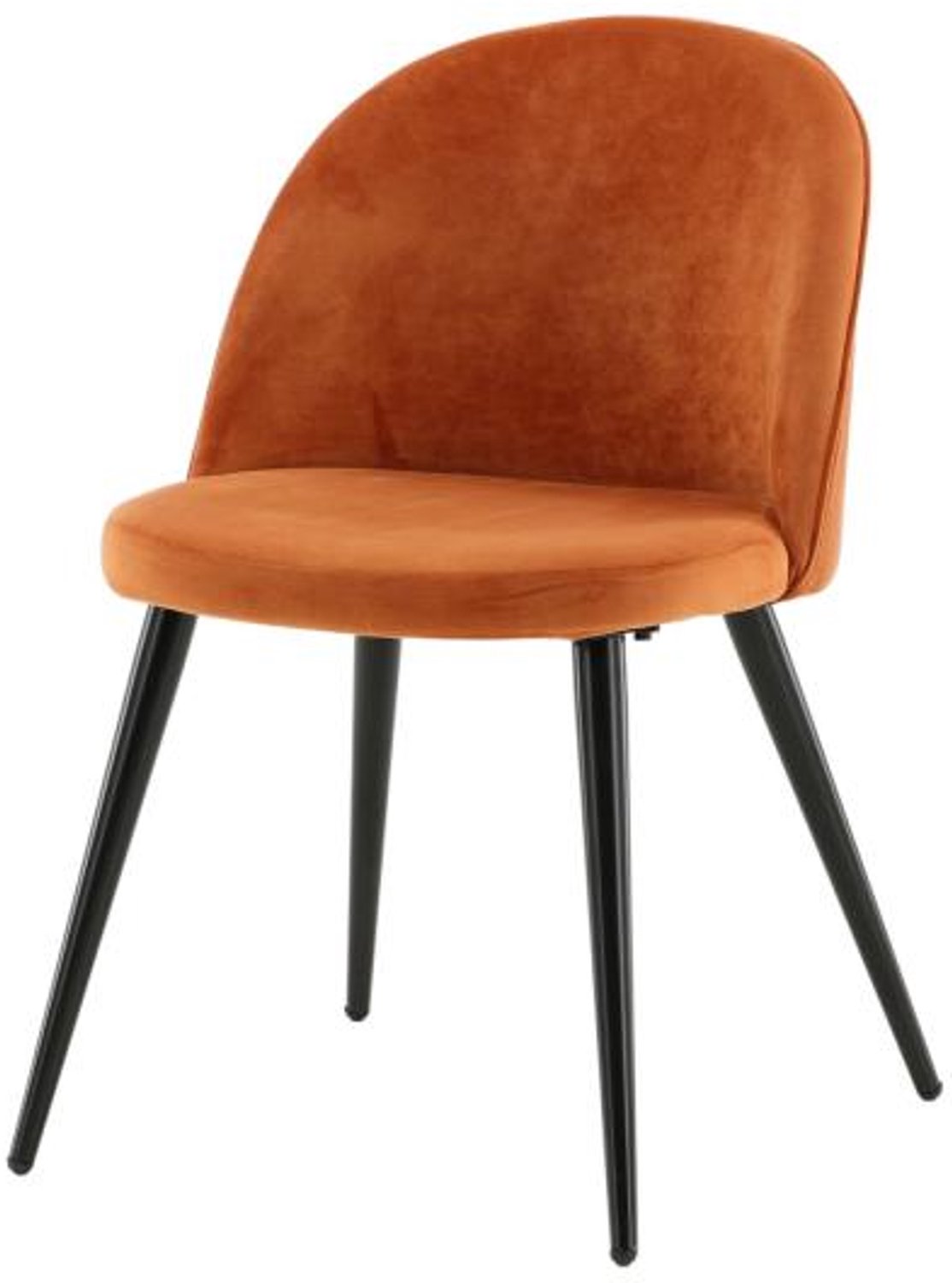 Svea Zako eetkamerstoel - velvet - oranje