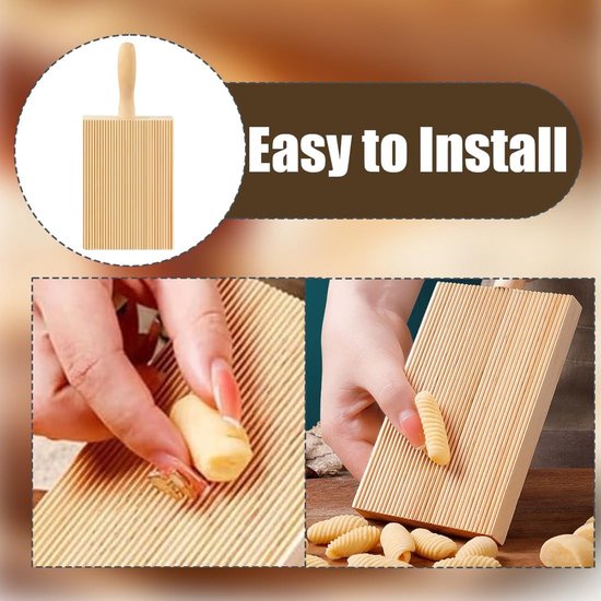 Handmatige pastamachines en houten wasbord - Een handige tool voor het maken van verse pasta, geniet van de smaak van zelfgemaakte pasta met gemak. — afbeelding 3