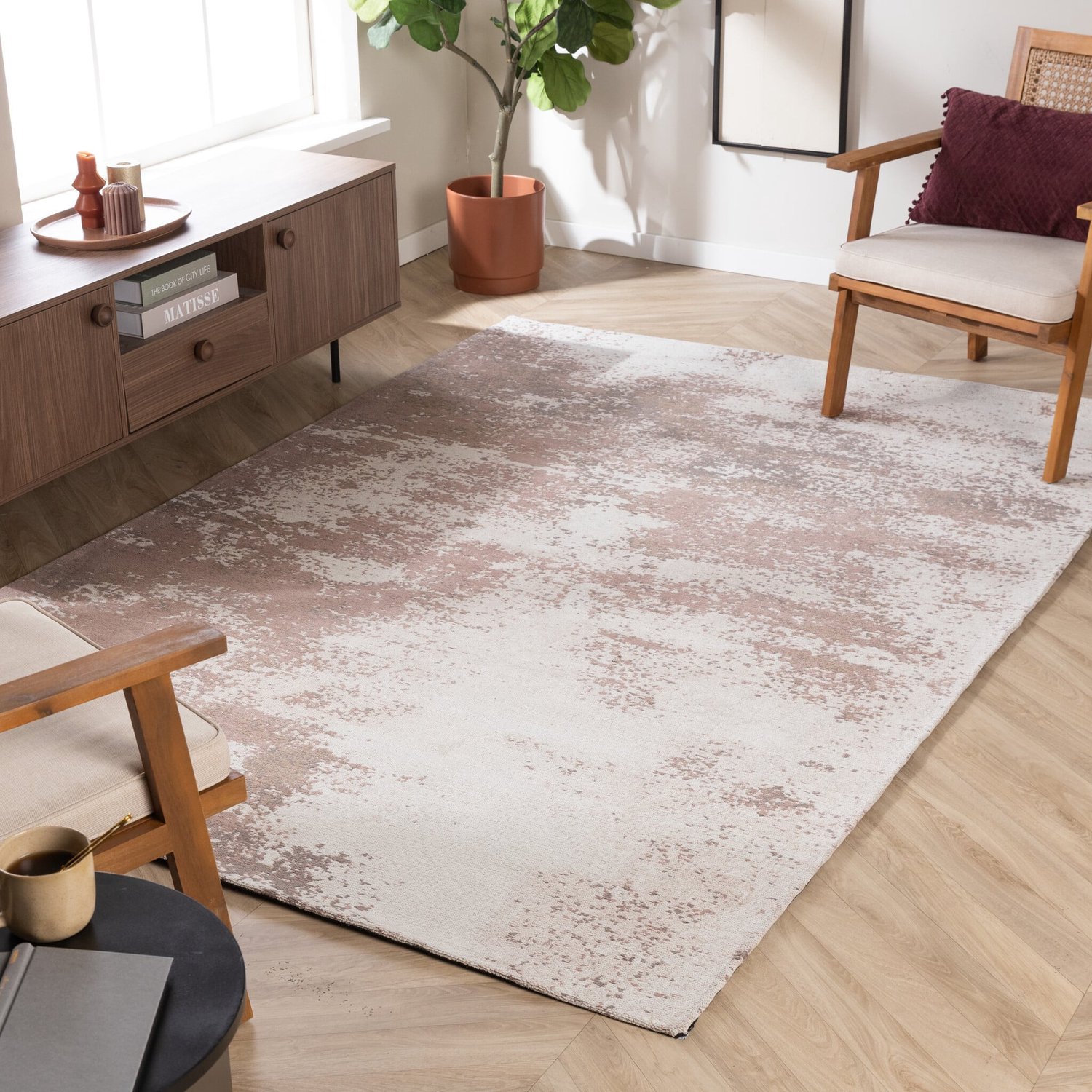Studio Clarice Abstract vloerkleed - Candice Taupe - 120x170cm