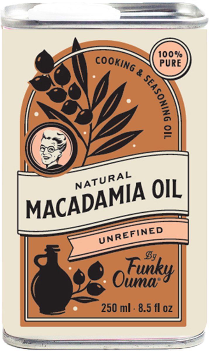 Funky Ouma - Macademia oil - Macademia olie - 250 ml