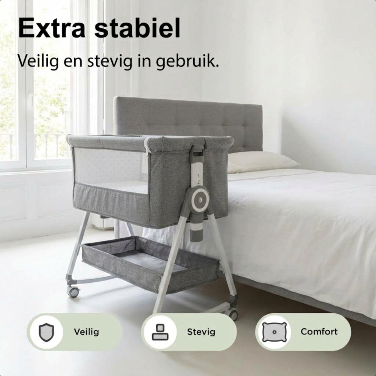 EuroBaby EuroBaby Nuva Co-Sleeper - afbeelding 2