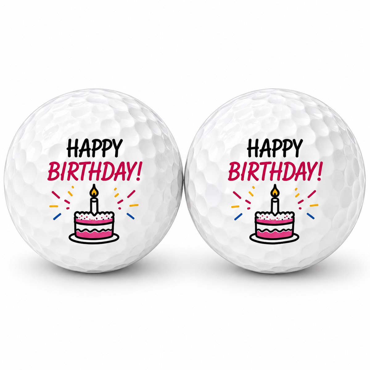 Wilson Golfballen Verjaardag Taart - Verjaardag Golf Cadeau - Golf Accessoires - Golfbal - 2 stuks