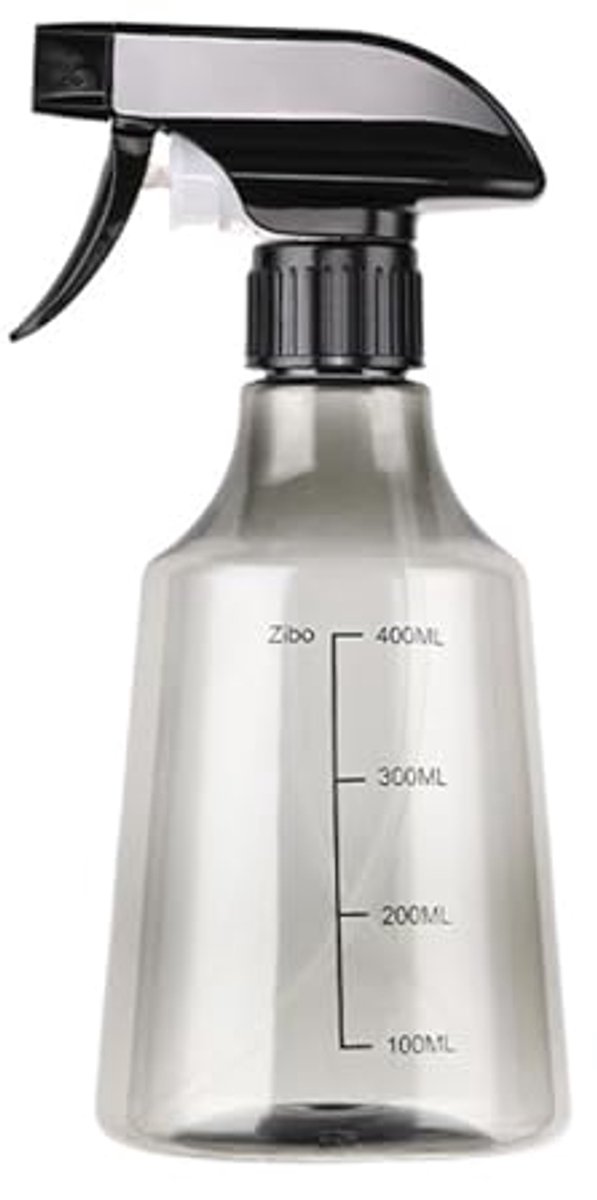 Plastic spuitfles van 500 ml (16 oz) met verstelbare sproeikop- lege spuitfles- geschikt voor planten- huisdieren- barbecue- grijs- één maat voor iedereen