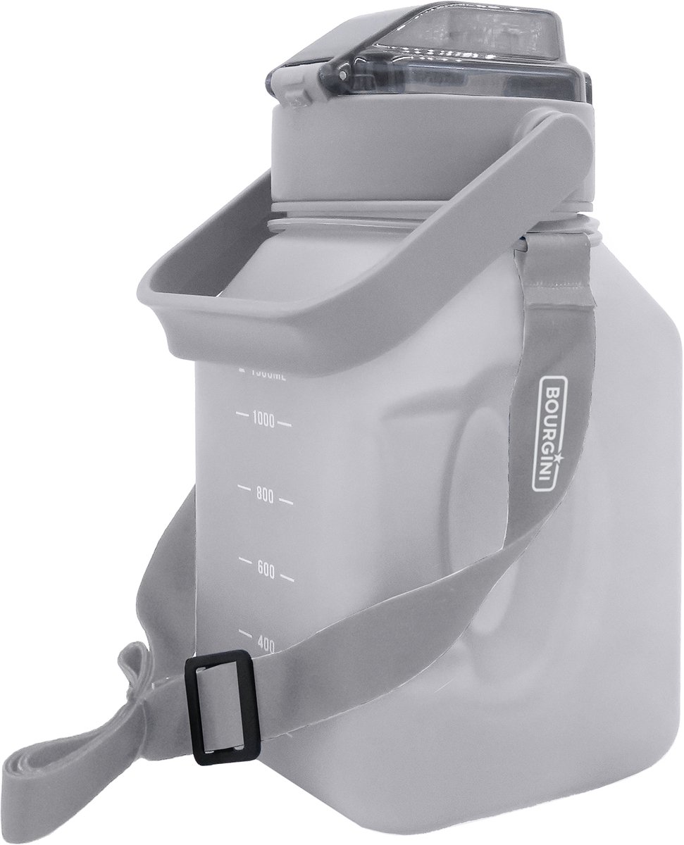Waterfles Dumbbell 1,5L - Grijs