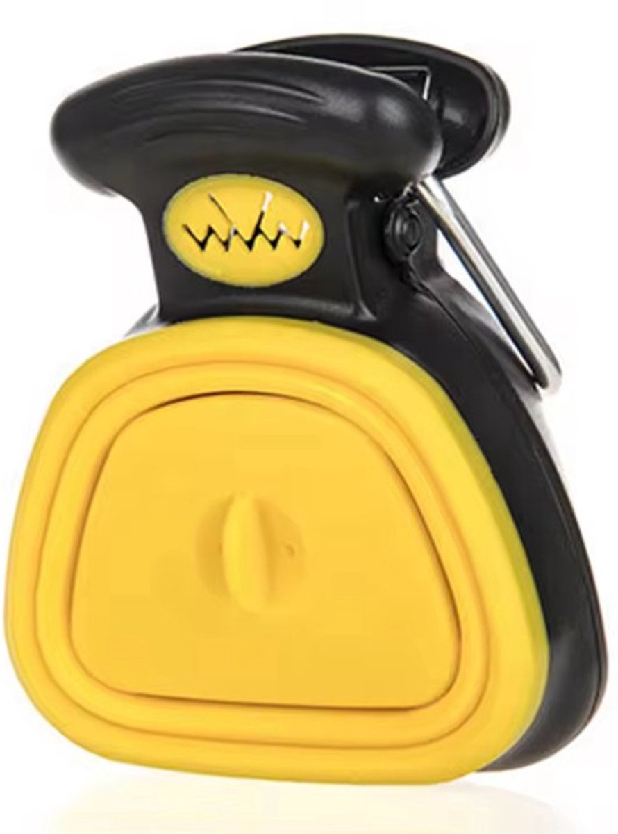1 stuk - Opvouwbare poepschep voor huisdieren - Poepschep voor huisdieren - Poepdispenser voor huisdieren - Poepzakje voor huisdieren - 13,5*10,5 cm - Geel