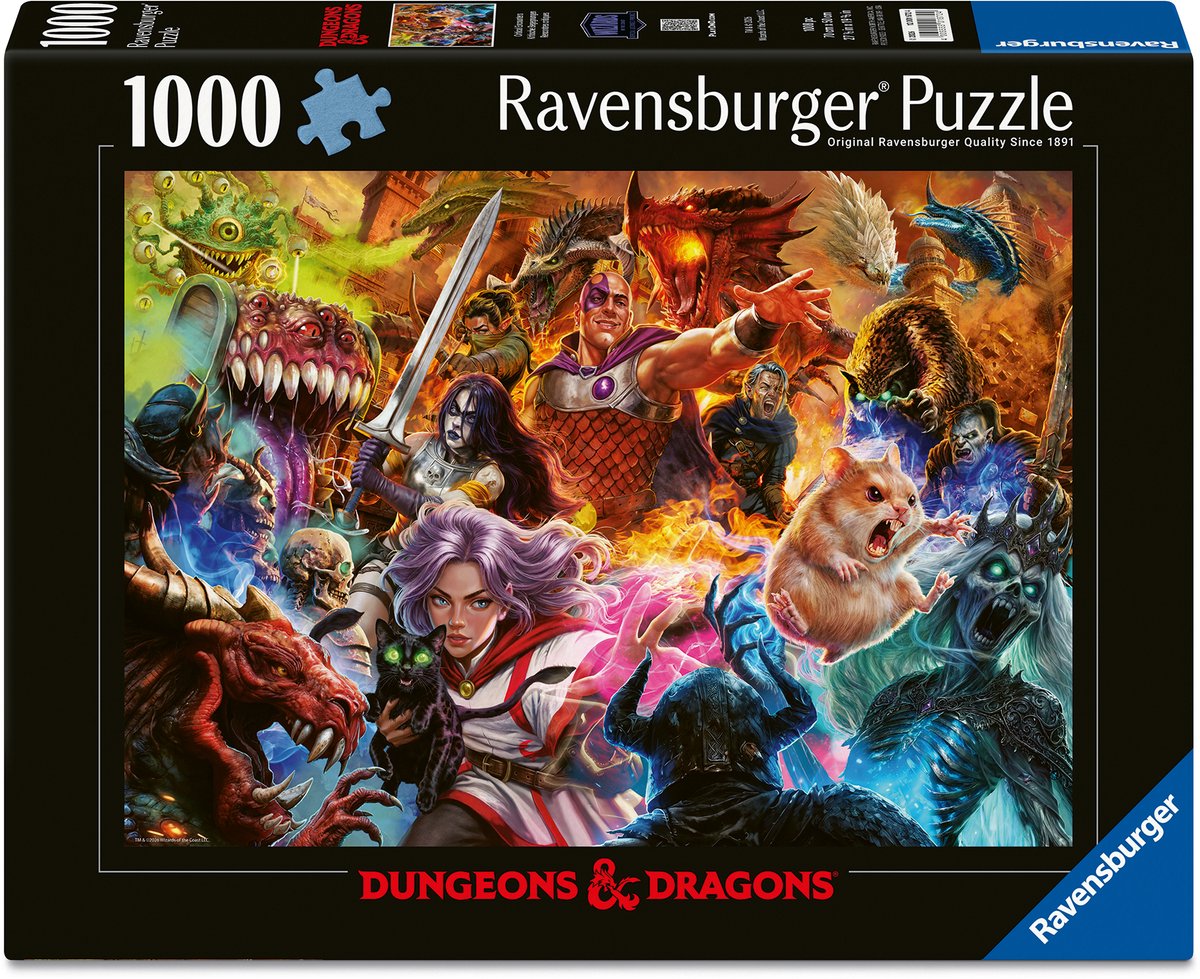 Ravensburger Dungeons & Dragons Critical Encounters legpuzzel - 1000 stukjes - volwassenen