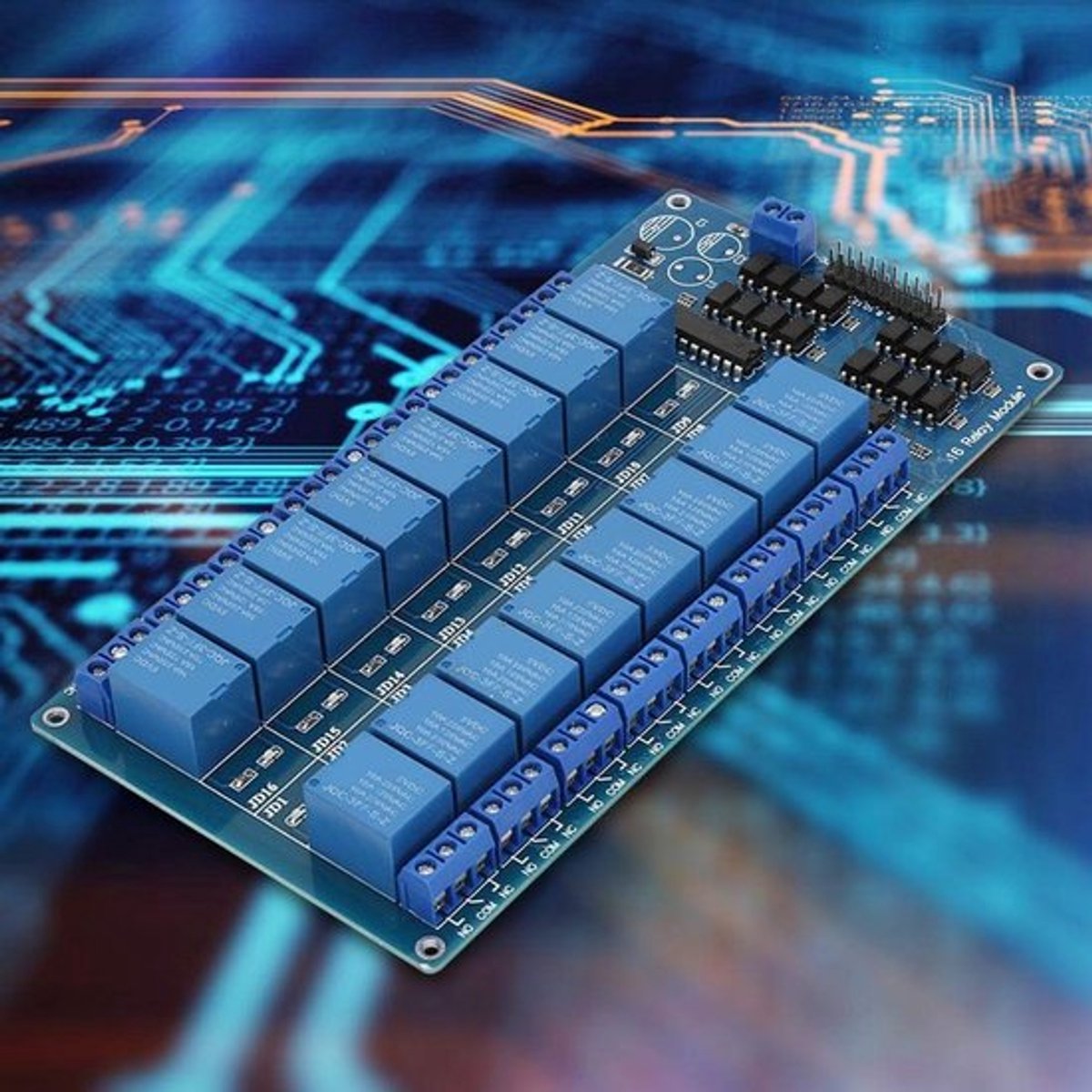 Dailygoody - 16-kanaals relaismodule - Optocoupler bescherming - DC 5V