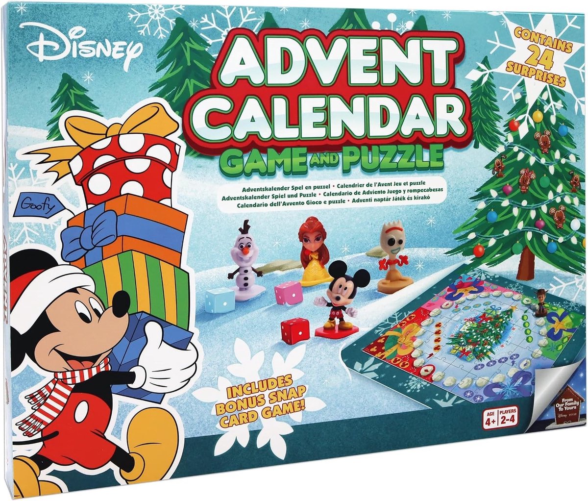Adventskalender - Spel & Puzzel - 24 Stuks - Inclusief Figuren en Speelbord - Voor Kinderen