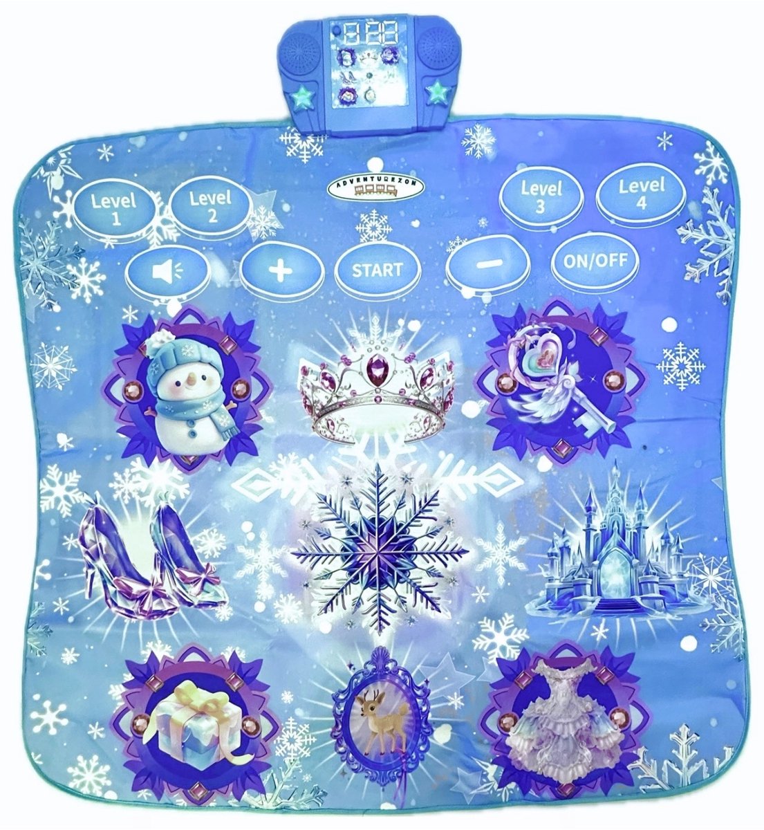 Dansmat voor Meisjes – Interactieve Muziekmat met LED-Lichten, Geluidseffecten en Dansspel – Antislip Speelmat voor Kinderen vanaf 3 Jaar – Educatief Bewegingsspeelgoed en Leuk Cadeau voor Meisjes