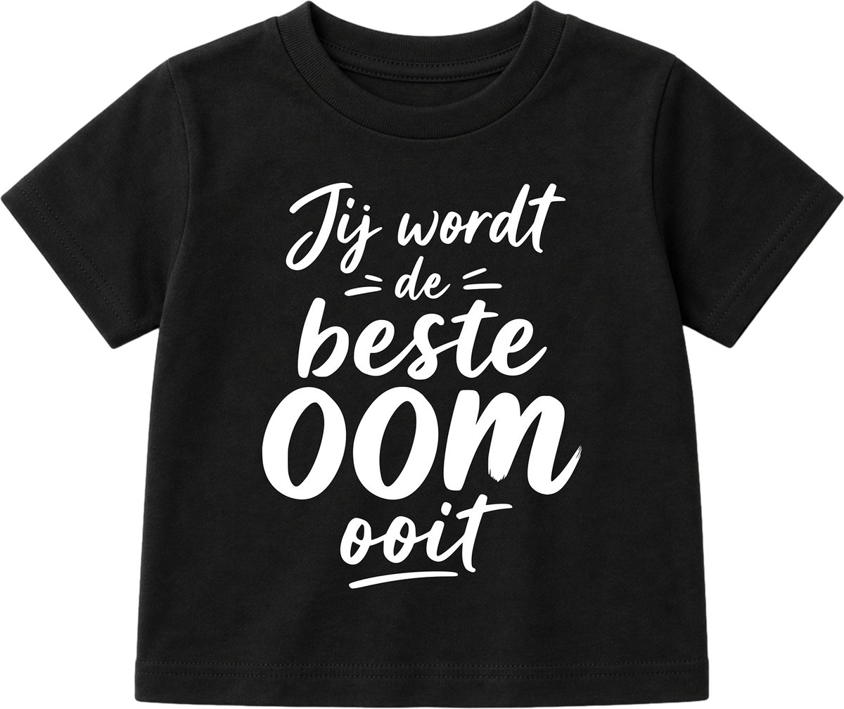 Jij Wordt De Beste Oom Ooit T-shirt - Zwangerschap Aankondiging Cadeau – Unisex T-Shirt voor Jongens & Meisjes & Baby Tshirt met Tekst – Creatieve Bekendmaking Zwangerschap voor Opa, Oma & Grote Broer/Zus – Origineel Baby Cadeau – Maat 140-146