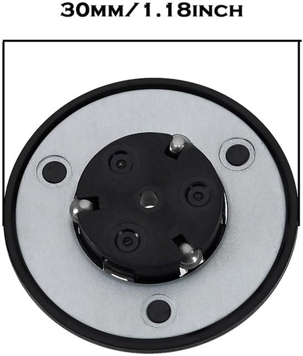 Allecto - Vervanging Draaitafel Disc Houder - CD Fixator - Duurzaam - Zwart