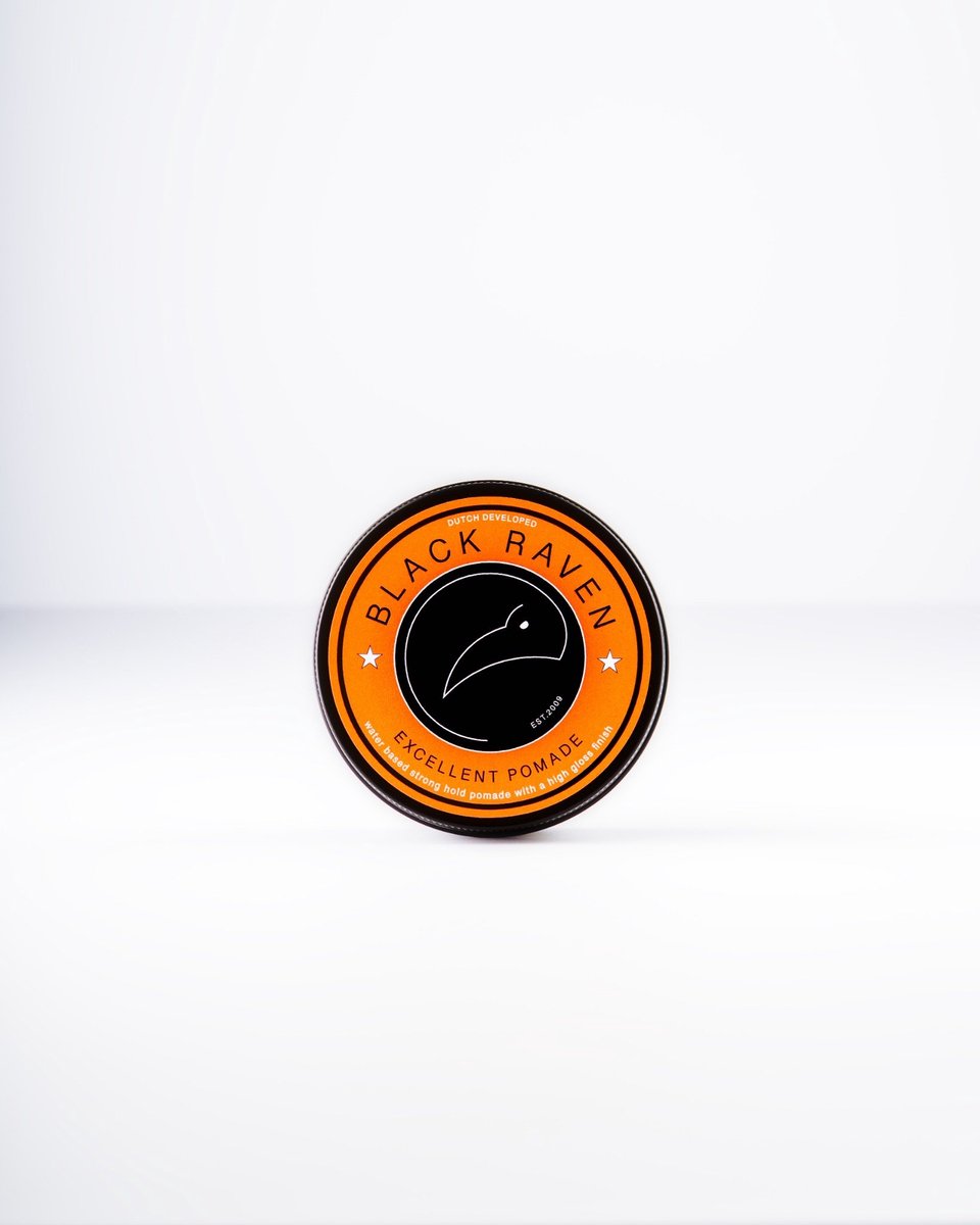 Black Raven Excellent Pomade - Haarpomade - Sterke Hold & Hoge Glans - 100 ml