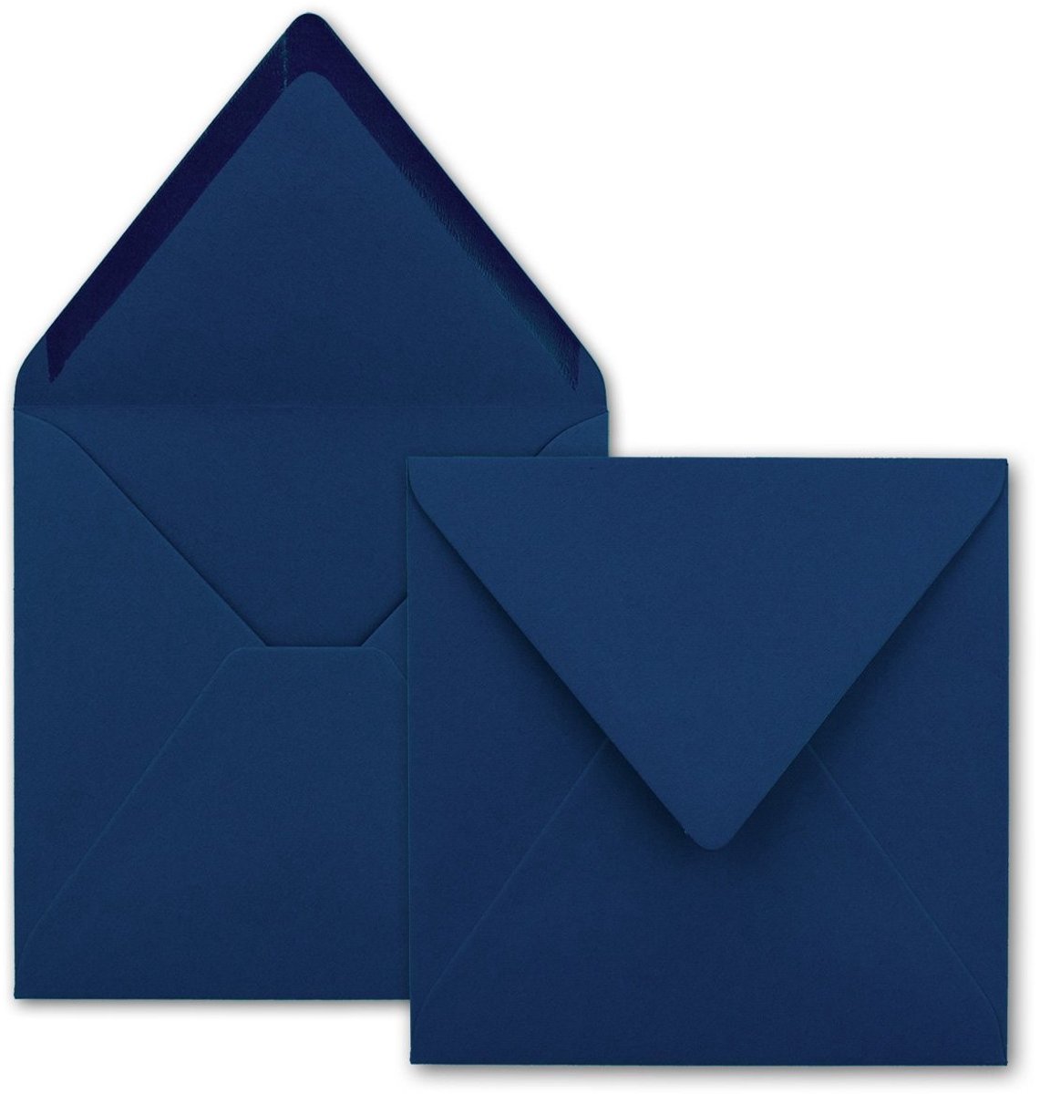 Elzusha - Vierkante Enveloppen - 50 Stuks - Donkerblauw - 15.5 x 15.5 cm
