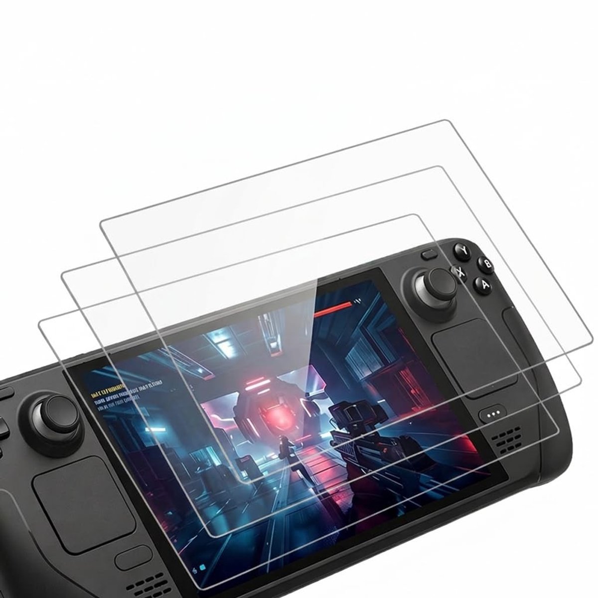 Elzusha - Screen Protector voor Steam Deck - Tempered Glass, 3 Pack