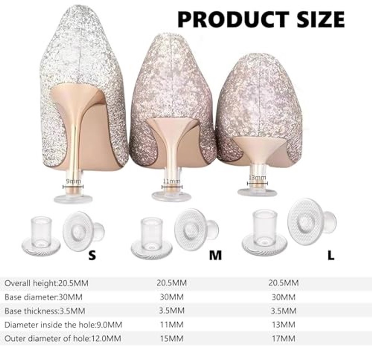 Elzusha - Naaldhielbescherming - 6 Paar voor Dames Schoenen