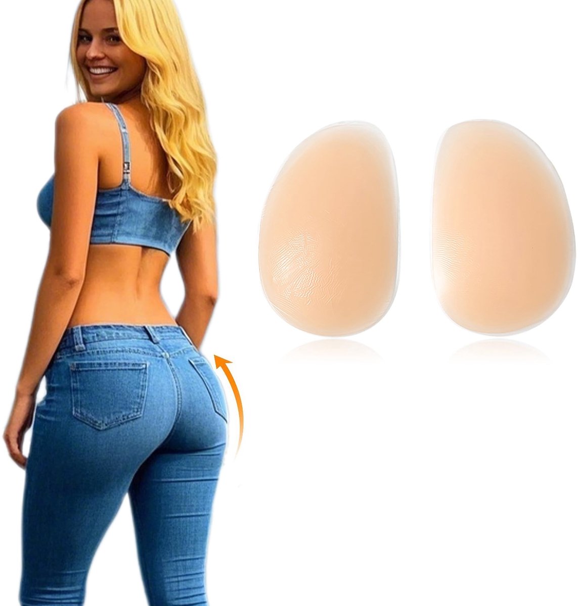 Elzusha - Siliconen Butt Padding Inserts - Zelfklevend voor Vrouwen
