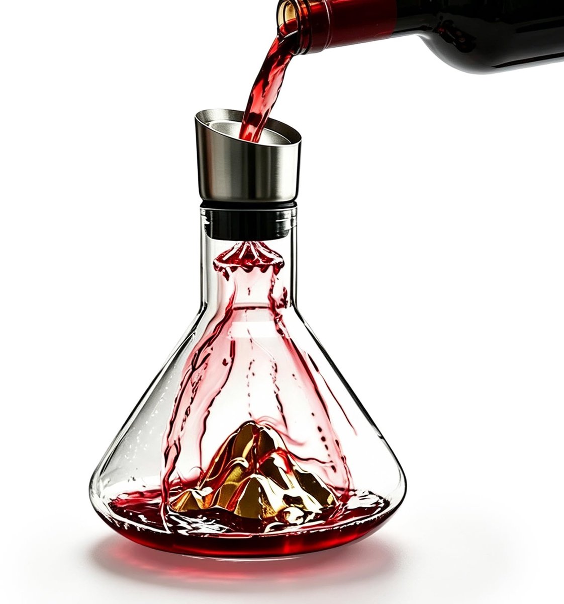 Elzusha - Kristallen Wijndecanter 1500 ml met Beluchter en Filters