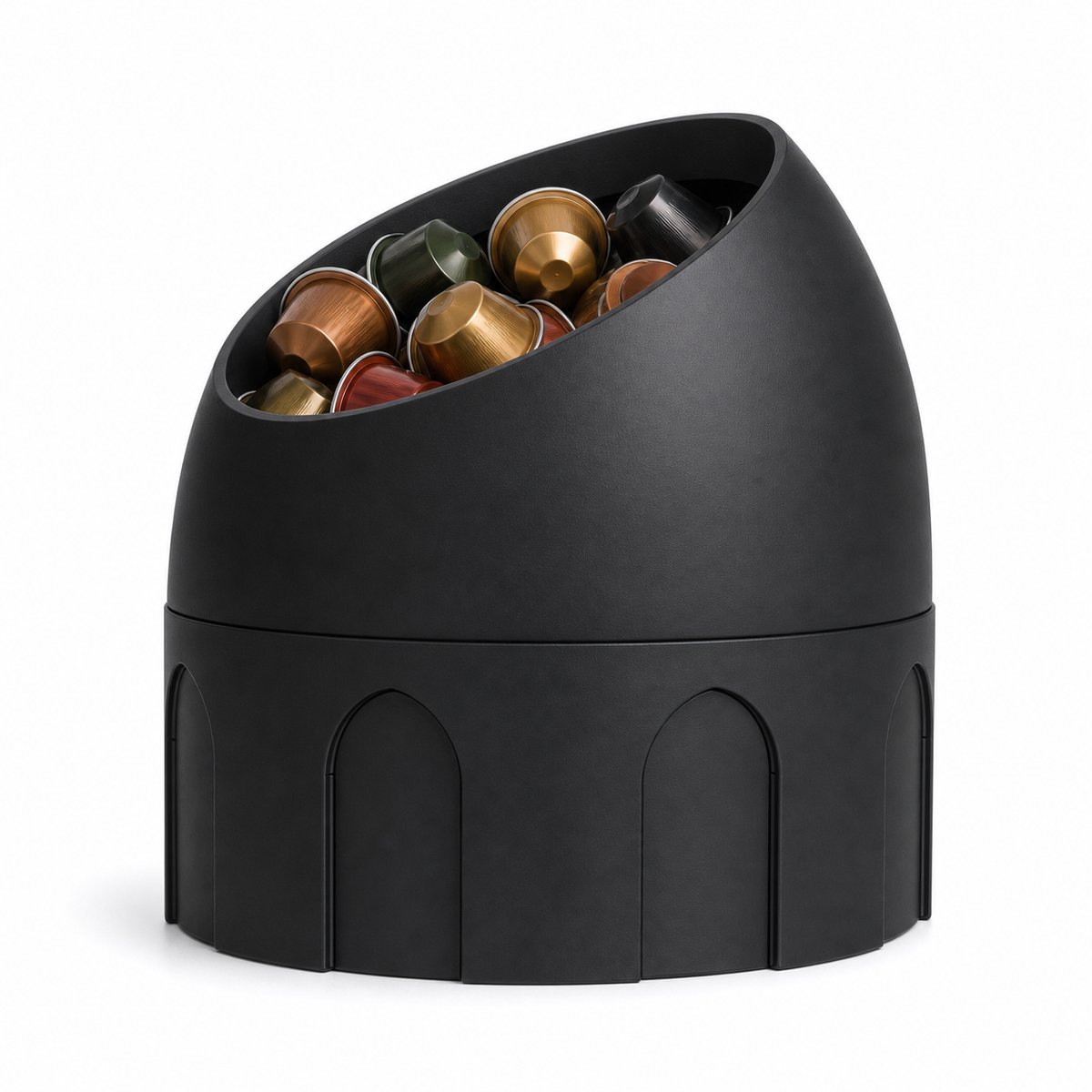 Fiastra Cupola houder voor koffiecups - Zwart