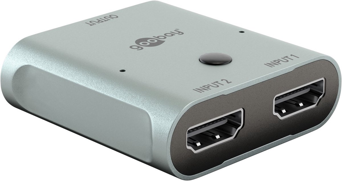 Goobay HDMI-switchbox 2 til 1, 8K @ 60 Hz, bulkverpakking, ingang, spanningsbereik: 5 (DC) V