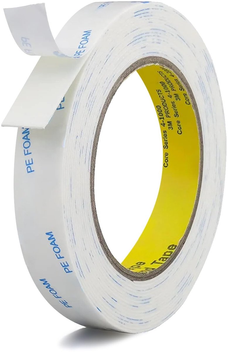 Dubbelzijdig Plakband - Zwart - 15 mm x 5 m - Extra Sterk en Waterdicht - Voor Decoratie van Auto en Thuis