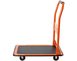 BLACK+DECKER BXWT-H303 Plateauwagen Inklapbaar - Platformwagen Max. 80KG - Transportwagen 60 x 40 x 80,5 cm - Transportkar met Handvat - Makkelijk op te Bergen - Staal