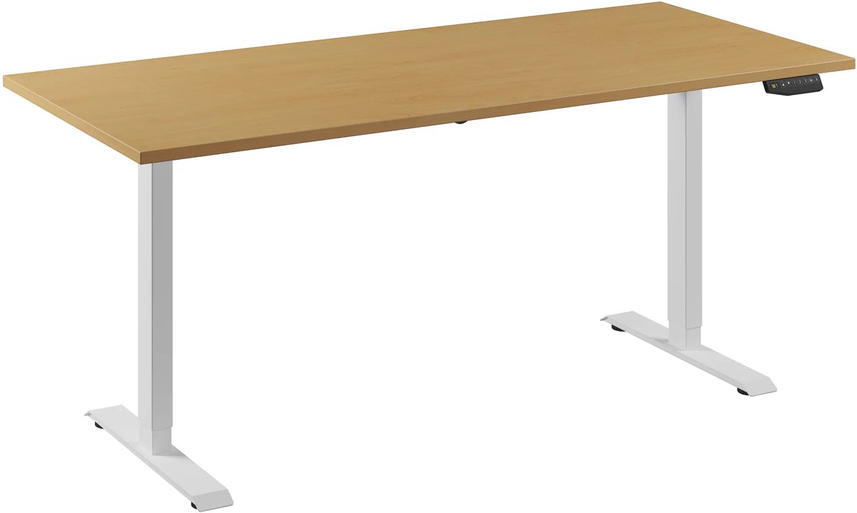 Bureau Adjust 1 Plus QA 180x80 Wit/Beuken
