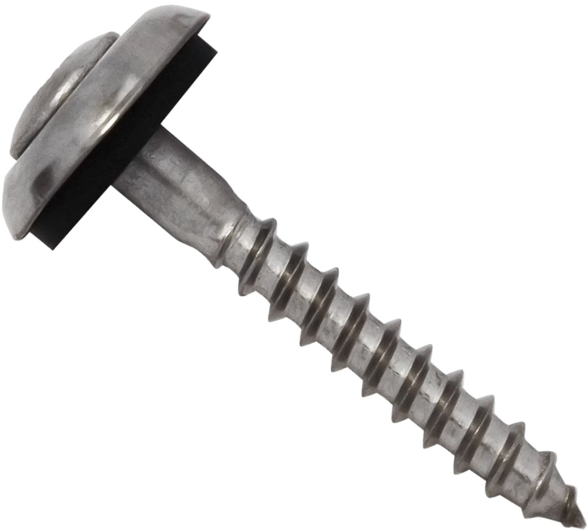 PARCO Golfplaatschroeven 4,5 x 25 mm – RVS Spenglerschroeven met EPDM Afdichtring – Torx 20 – 200 Stuks