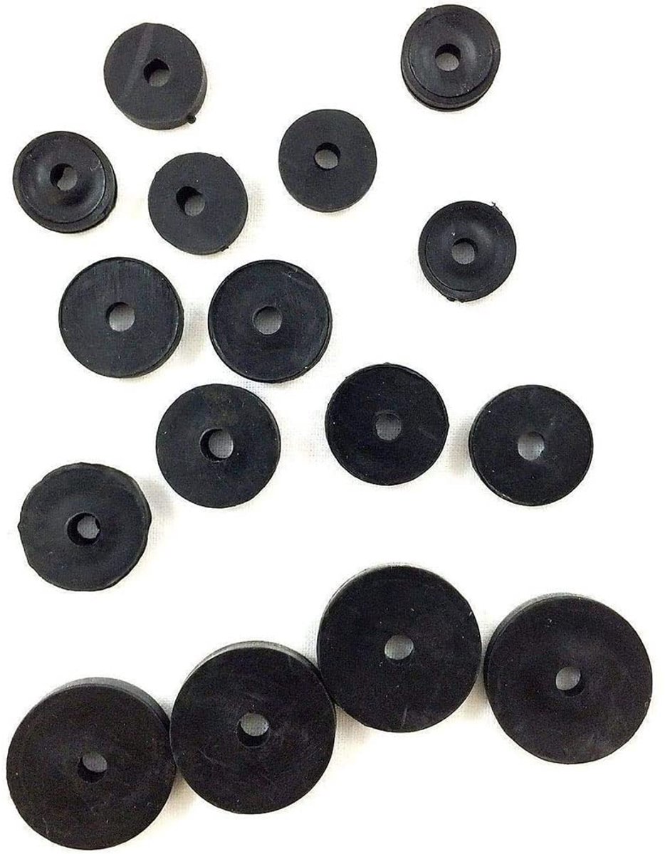 Rubberen Kraanringen Assortiment - 13-delig - Platte Afdichtingen voor Wastafel-, Bad- en Douchekranen - 3/8 inch, 1/2 inch of 3/4 inch