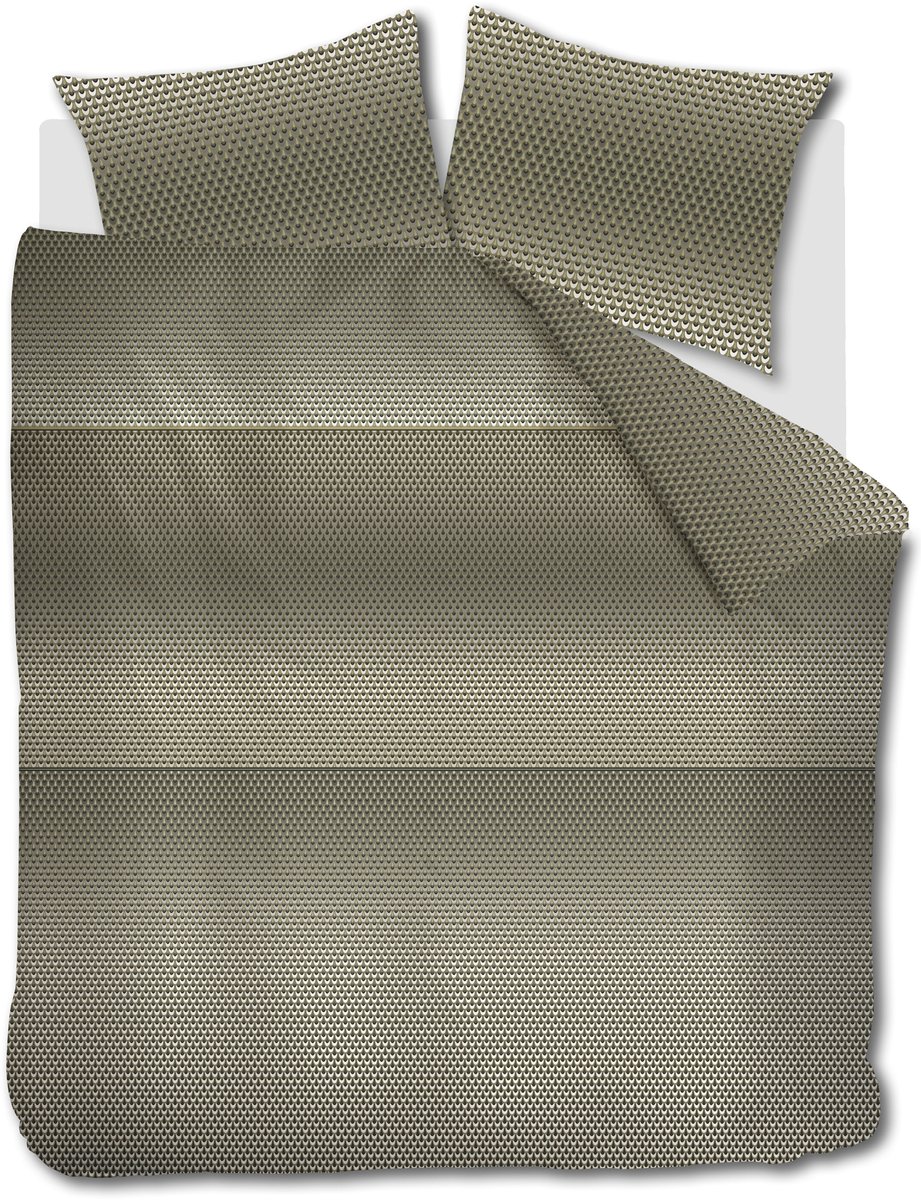 Kardol Lofty dekbedovertrek - Tweepersoons - 200 x 200/220 cm - Olive Green