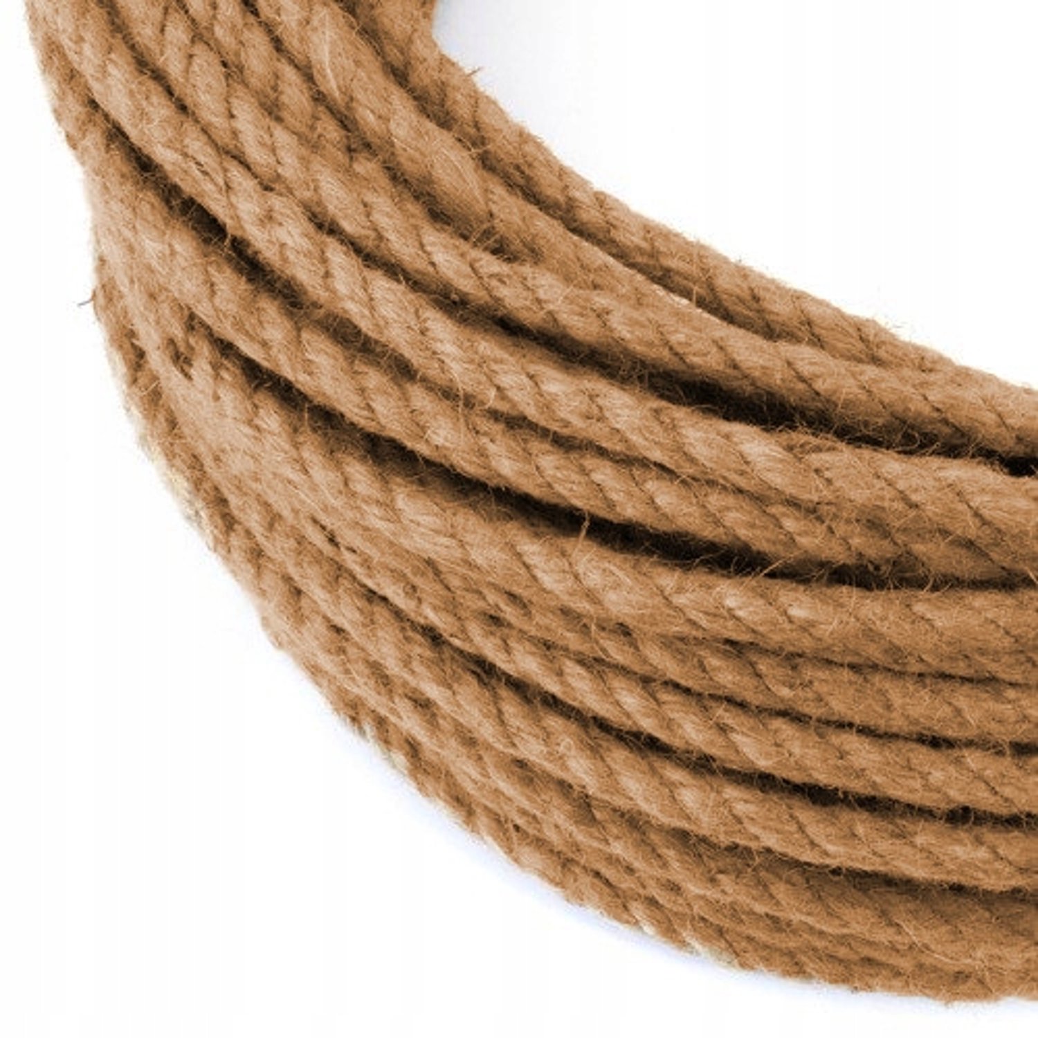 Jute Touw Gekruld 1m 10mm - Natuurlijk & Duurzaam
