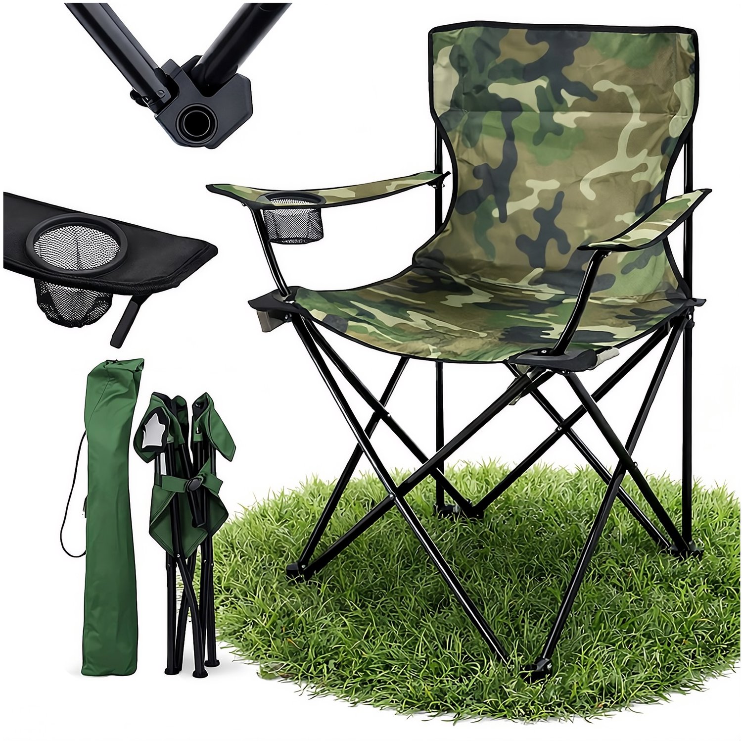 Opvouwbare Visstoel met Hoes - Camping & Outdoor