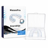 MasonPro Anti Knarsbitje - Extra Dun - Geschikt Voor Elk Gebit - Gebitsbeschermer - Tandenknars Bitje - Nachtbeugel - Knarsbeugel - Tandenbeschermer