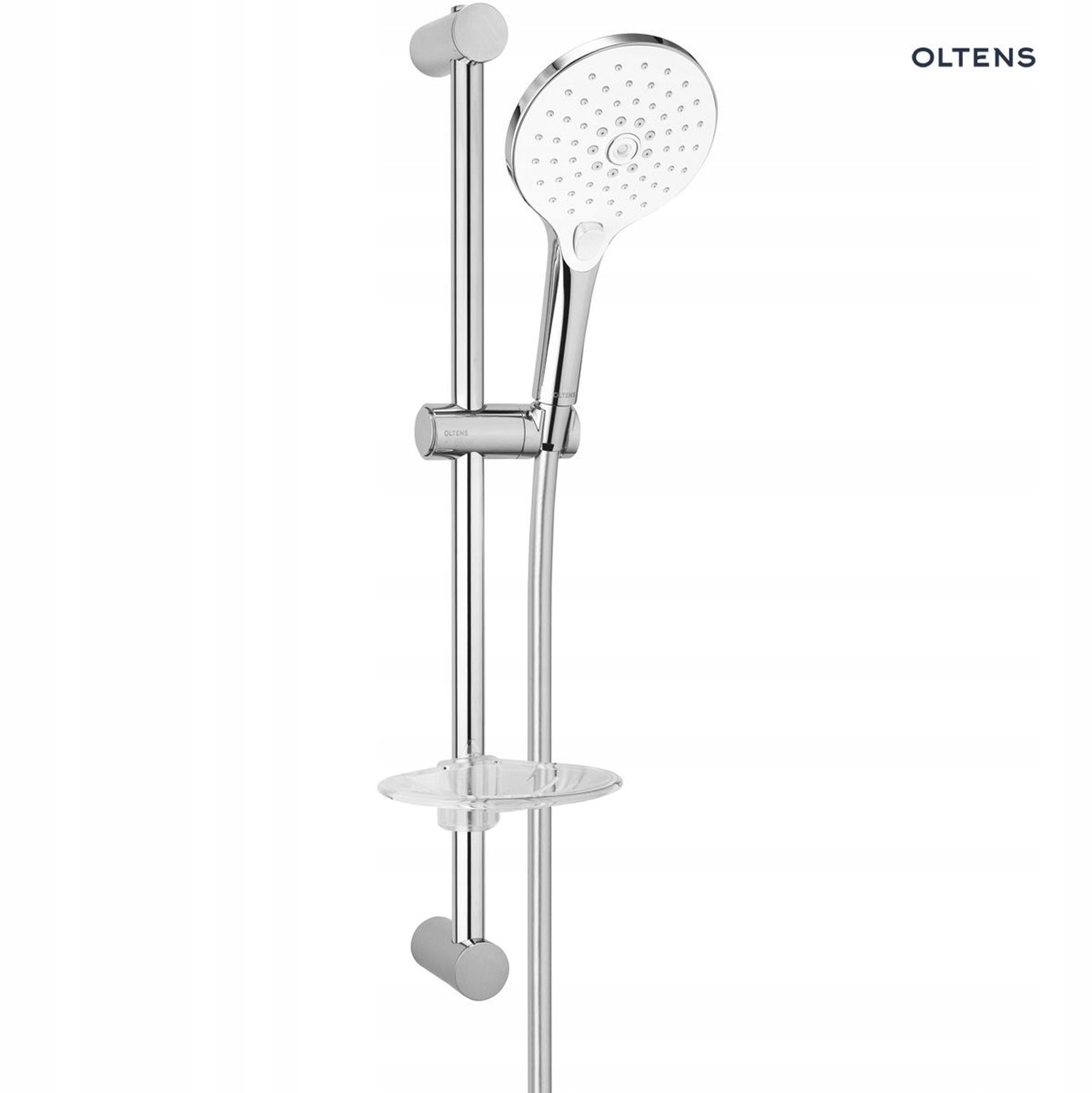Oltens Saxan EasyClick Doucheset met Zeepbakje - Chroom/Wit