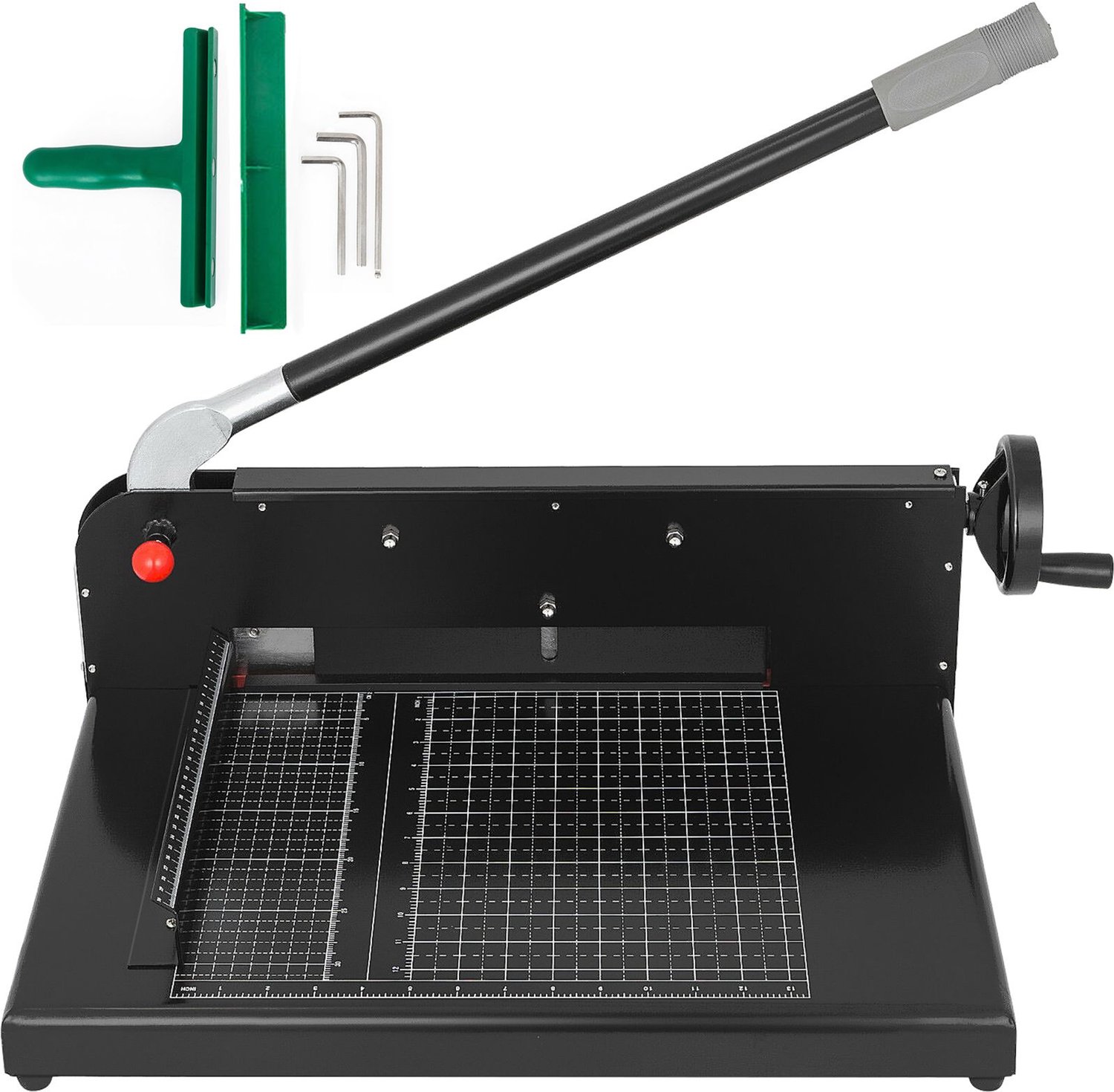 A4-papiersnijmachine met een breedte van 30 cm (12 inch)- zware handmatige papiersnijder- stapelsnijder met klem en veiligheidsvergrendeling voor thuis en op kantoor.
