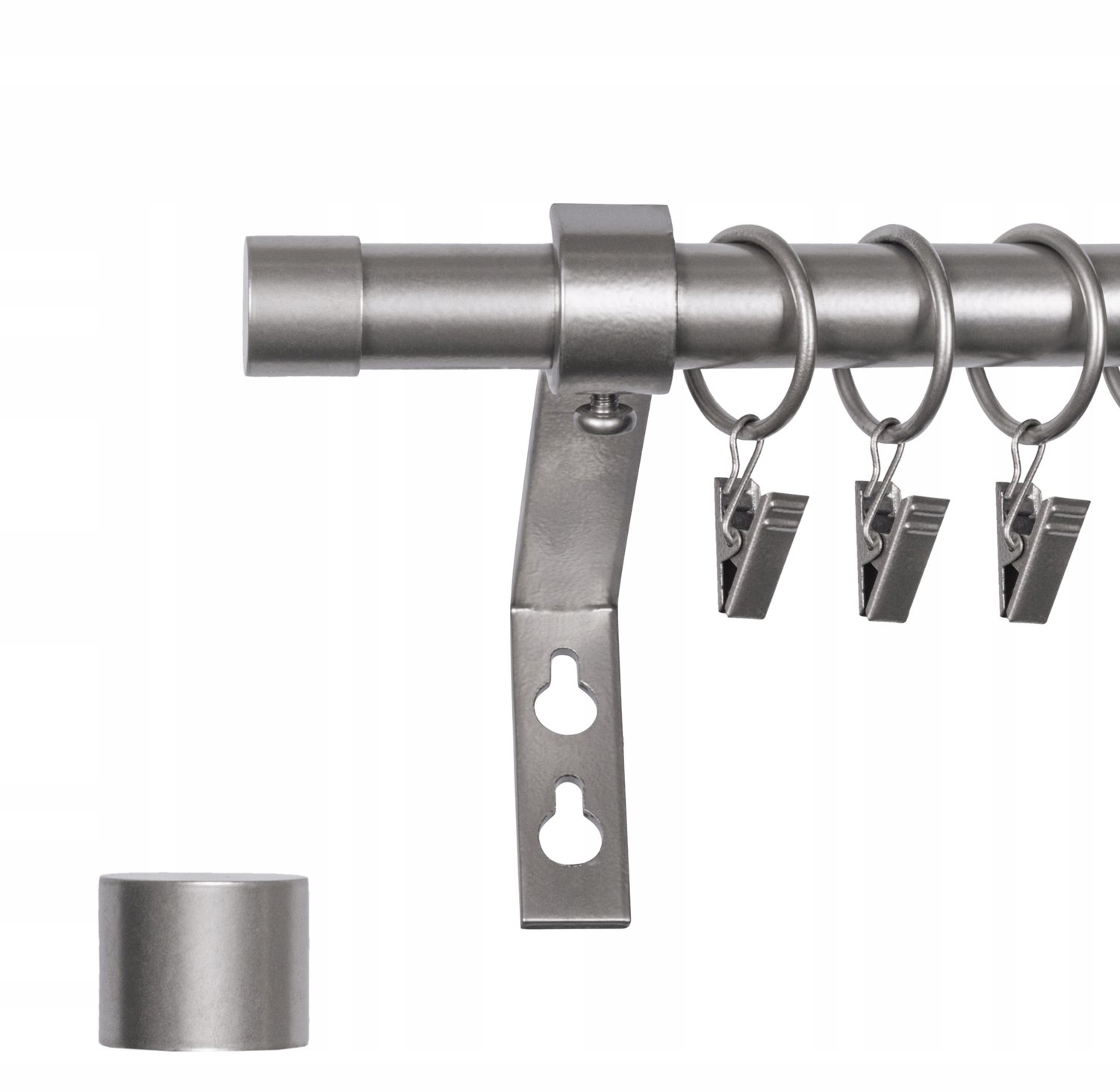 Metalen Gordijnstang 19mm, 480cm, Enkele Stang, Diverse Kleuren