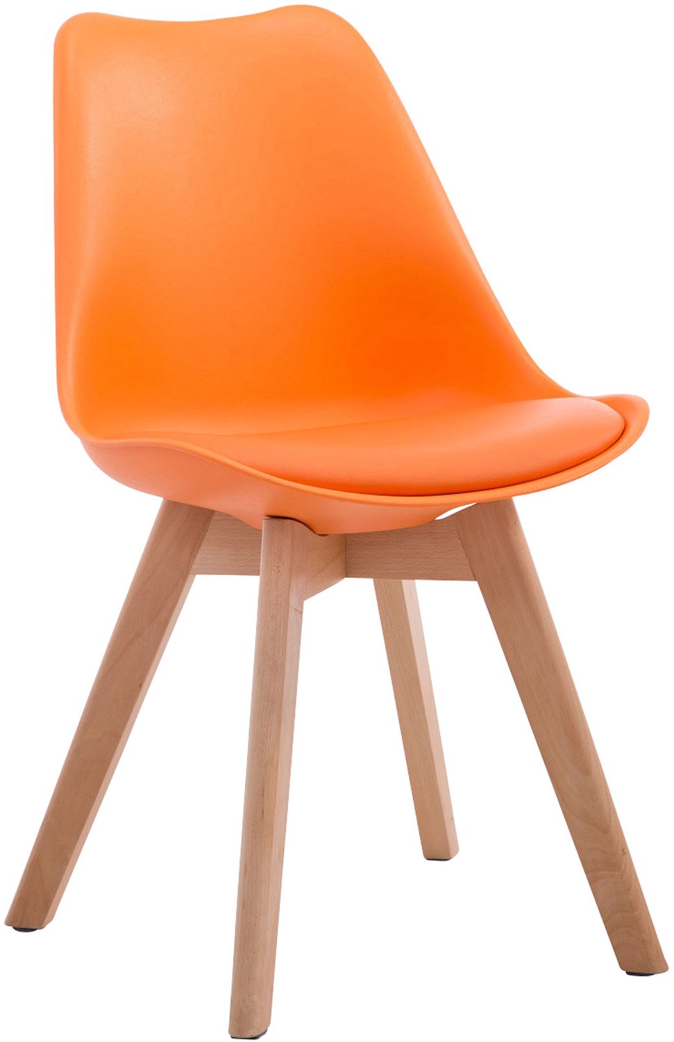Luxe Comfort Milano 0049 bezoekersstoel - kunstleer - oranje