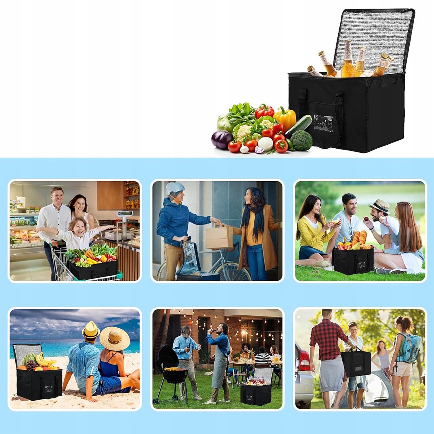40L Koeltas - Thermische Tas voor Strand, Camping en Reizen