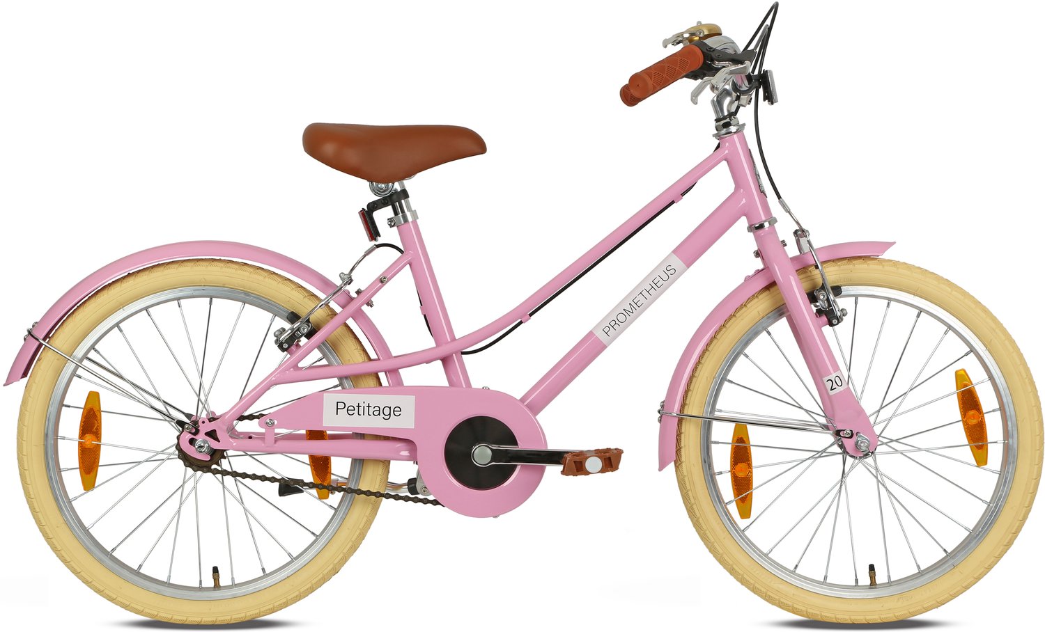 Meisjesfiets 20 inch - Vanaf 6 jaar - Retro - Lage instap - PETITAGE