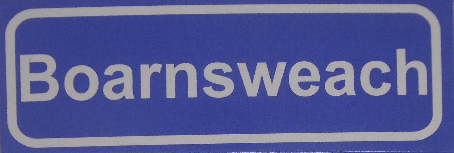 Souv© - koelkast magneet - plaatsnaam bord - kombord - souvenir - koelkastmagneetje - relatiegeschenk Boarnsweach