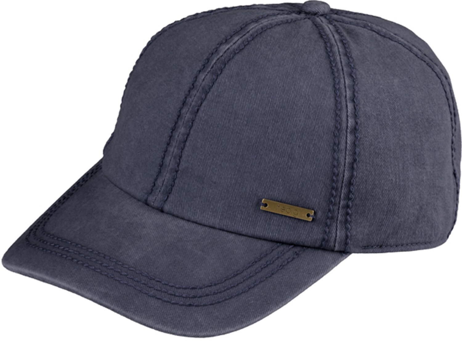 Base ball WinterCap washed 100% Cotton met oorkleppen one size MarineBlauw