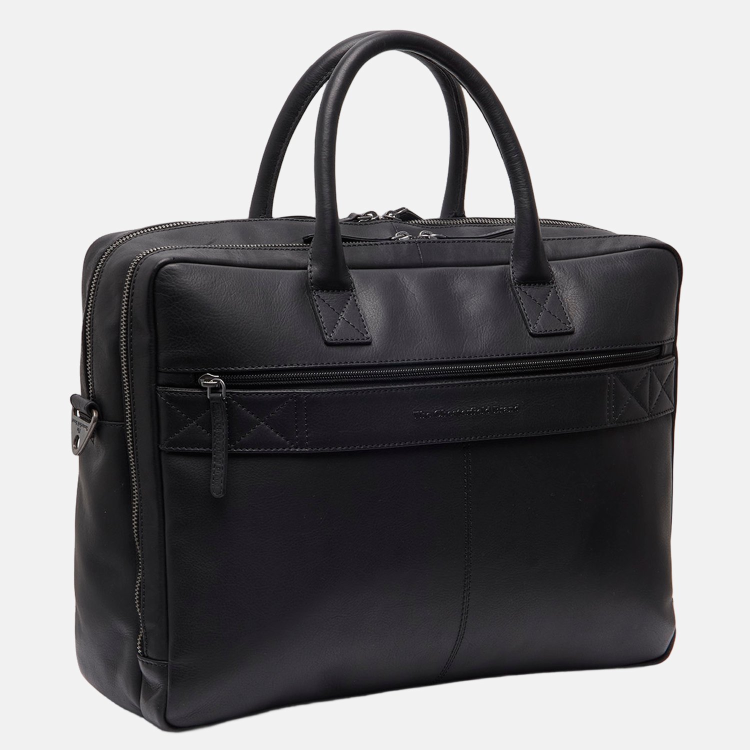 The Chesterfield Brand Tacama Waxed Pull Up Laptoptas - 15 inch - Zwart