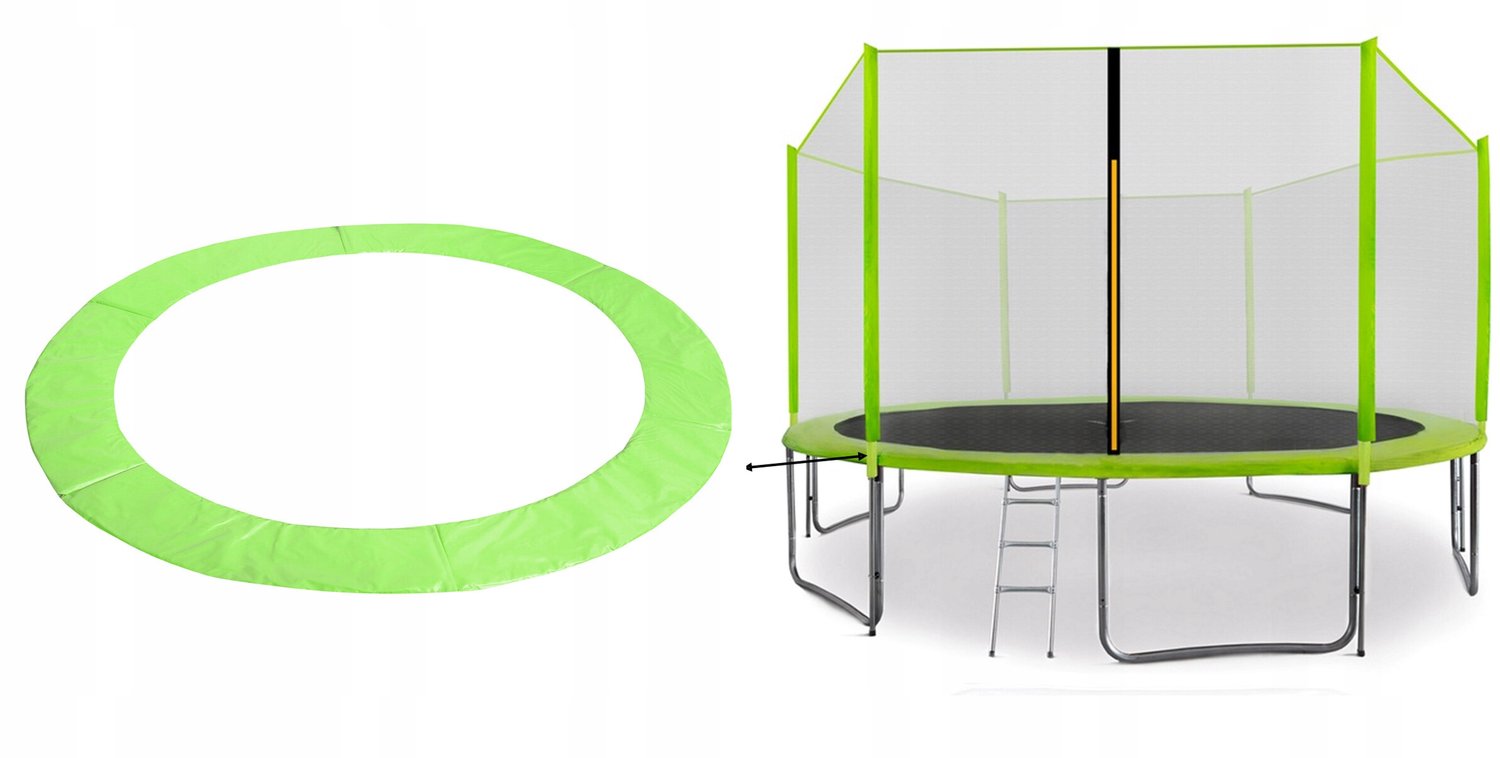Universele Trampoline Veermattenhoes 400 cm Groen