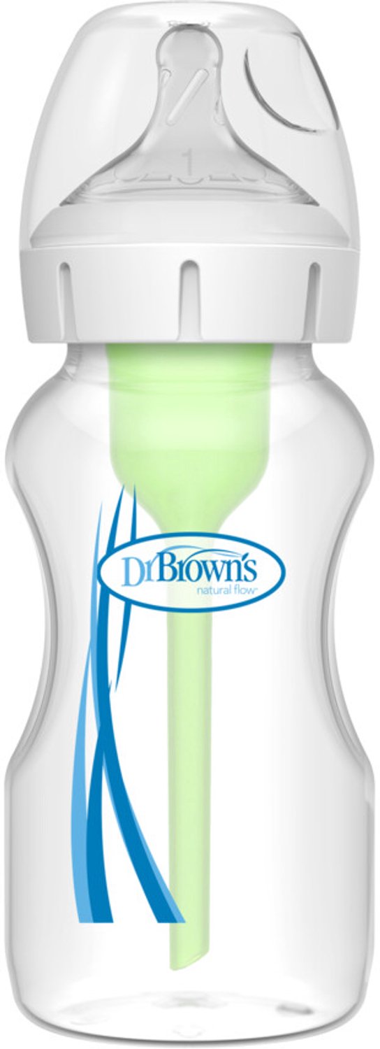 Dr. Browns - Options+ Brede Halsfles Transparant - 2 x 270 ml - Voordeelverpakking — afbeelding 3